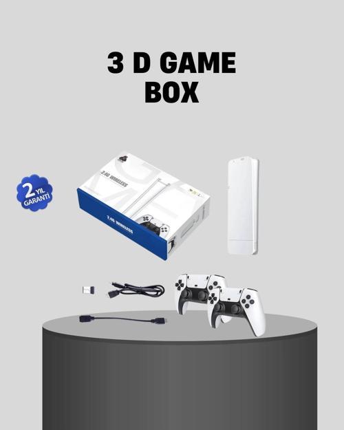 20.000 Yüklü Oyunlu Kablosuz Retro Oyun Konsolu 4K Destekli