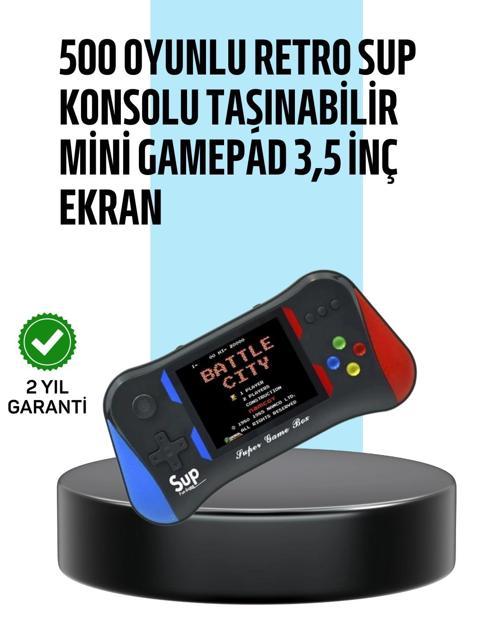 35 İnç Ekranlı Taşınabilir El Konsolu – 500 Klasik Oyunla Eğlence Yanınızda