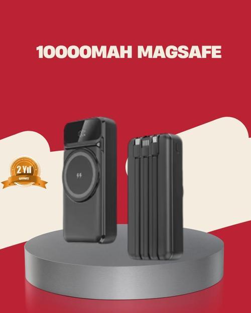 Kablosuz 15W Şarj Destekli 10000 mAh Taşınabilir Powerbank – Hızlı Şarj Özellikli