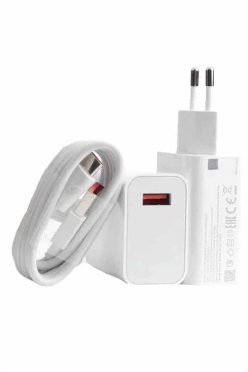 Beyaz Ultra Plus Hızlı Şarj Seti Şarj Adaptörü ve Kablosu 67W