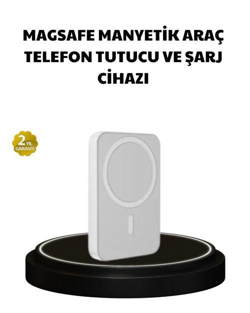Manyetik Kablosuz Powerbank – iPhone 12/13/14/15 Uyumlu Hızlı Şarjlı Ultra Hafif