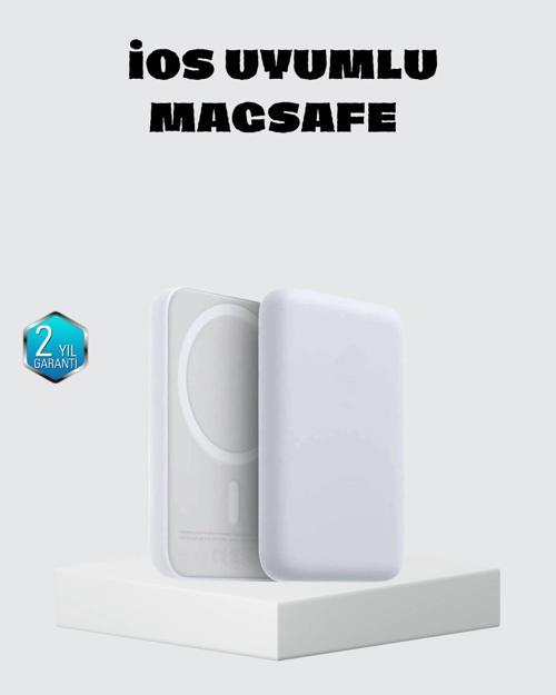 MagSafe 15W Kablosuz Hızlı Şarj Lightning Girişli Taşınabilir Batarya