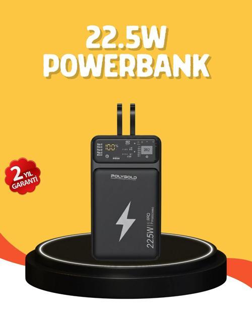 Powerbank 10000 mAh Dijital Göstergeli Taşınabilir