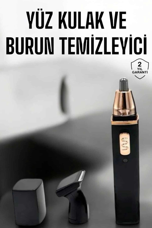 Seyahat Tipi Mini Taşınabilir Siyah Burun Kulak Yanak Kıl ve Tüy Temizleme Makinesi