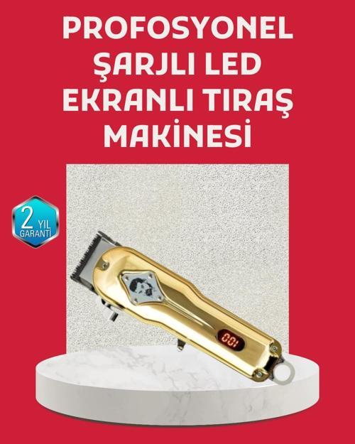 1800 mAh Bataryalı Uzun Kullanım Süreli Şarjlı Tıraş Makinesi