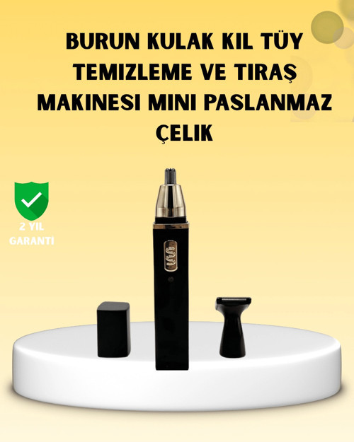 Şarjlı burun ve kulak kılı temizleme cihazı