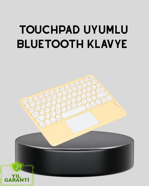 Bluetooth Kablosuz Klavye – İnce Slim Model Tablet ve Akıllı TV Uyumlu Sessiz Tuşlu Taşınabilir Klav