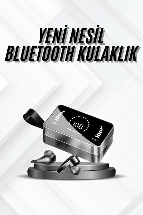 TWS Bluetooth Kulaklık Kablosuz Uzun Pil Ömrü Dijital Göstergeli Powerbank