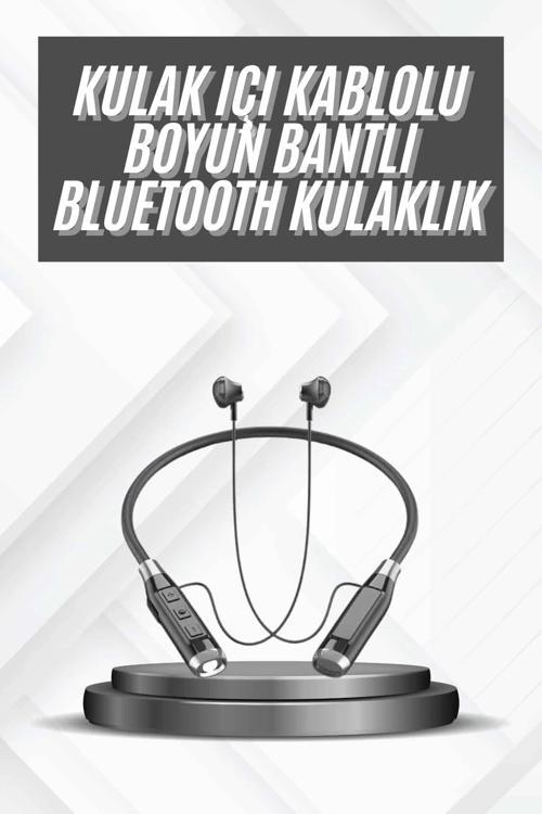 Bluetooth Kulaklık 120 Saat Kullanım Süresi Boyun Askılı Bluetooth Kablosuz Kulaklık