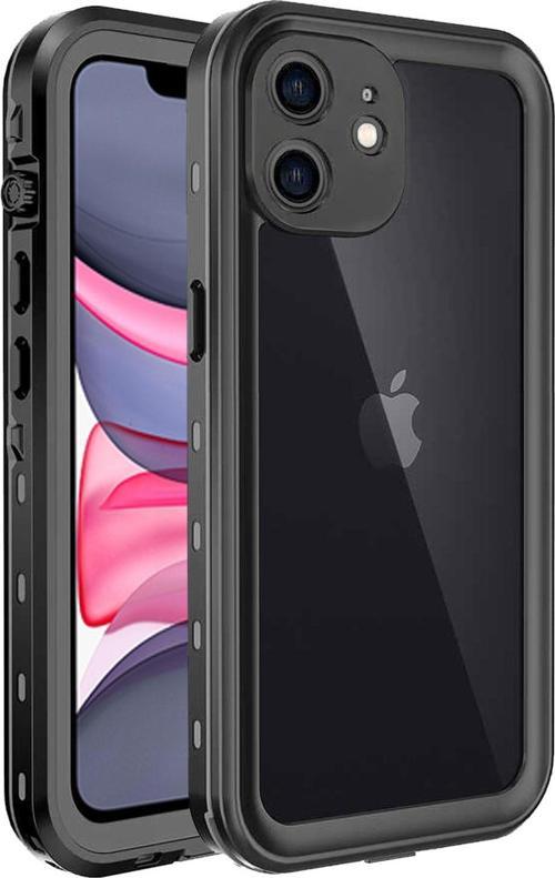 Apple iPhone 11 Kılıf Waterproof 360 Full Body Protective Siyah