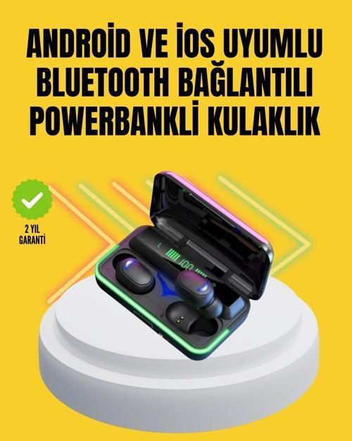 E10 Powerbanklı Bluetooth Kulaklık Oyun Modu ve Şık Tasarım