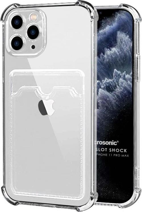 Apple iPhone 11 Pro Max Card Slot Shock Kılıf Şeffaf