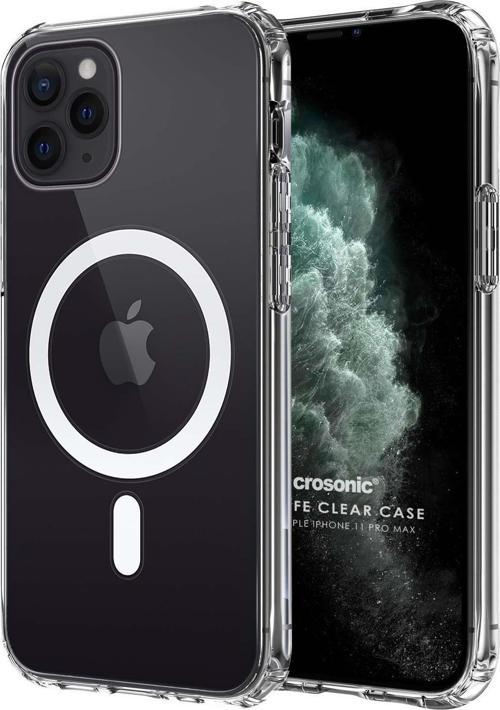 Apple iPhone 11 Pro Max Kılıf MagSafe Clear Soft Şeffaf