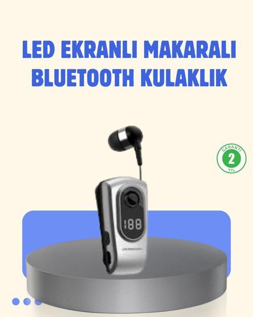Titreşimli Bluetooth Kulaklık – Uzun Pil Ömrü Dijital Ekranlı Kablosuz Tasarım