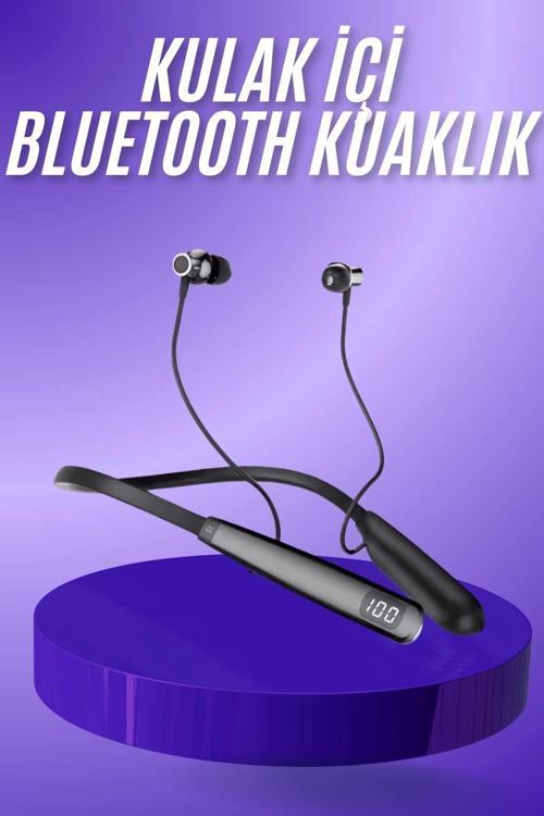 Bluetooth Kulaklık Şarj Göstergeli 100 Saat Şarj Kapasiteli Sporcu Kulaklık