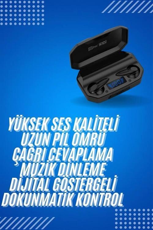 Rgb Işıklı Çift Mikrofonlu Siyah Profesyonel Oyuncu Kulaklığı Kablosuz Kulakiçi