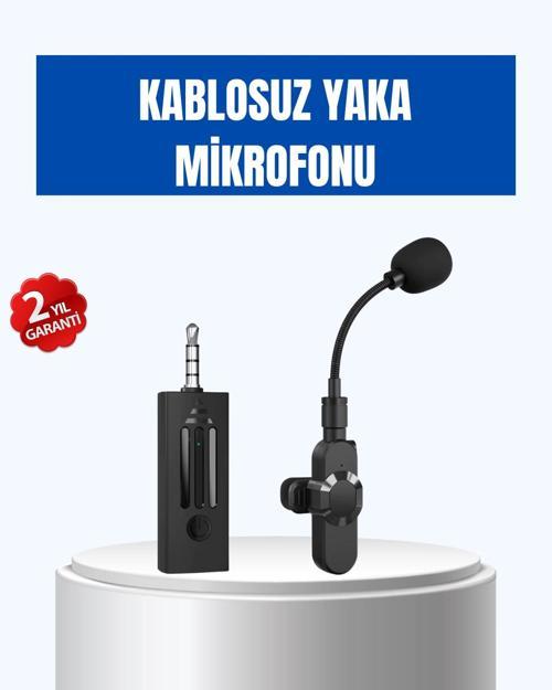 Kablosuz 2.4 GHz Yaka Mikrofonu – 60 m Menzilli Gürültü Azaltıcı Şarjlı ve Taşınabilir
