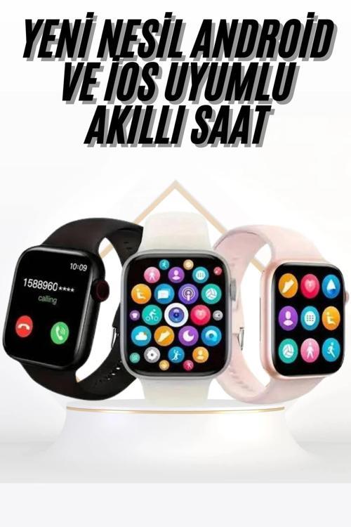 Akıllı Saat Uyku ve Sağlık Takibi Arama Cevaplama 44 MM Amoled Ekran