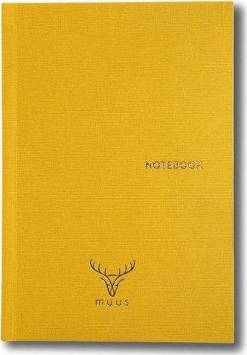 Fabric cover yellow  15x22 Sert Kapak 192 Syf Çizgili Butik defter