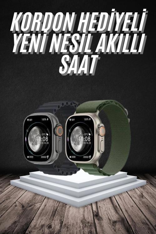 Yeni Nesil Akıllı Kol Saati Nabız Ölçer GPS Uyumlu 49 MM Kasa