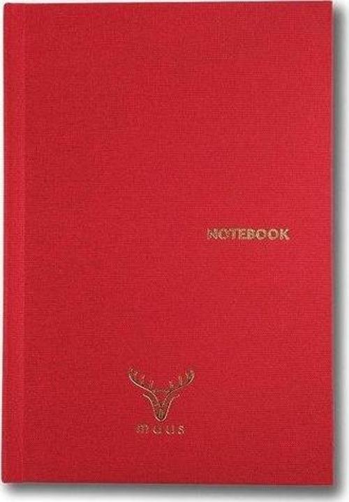 Fabric cover red 15x22 Sert Kapak 192 Syf Çizgili Butik defter