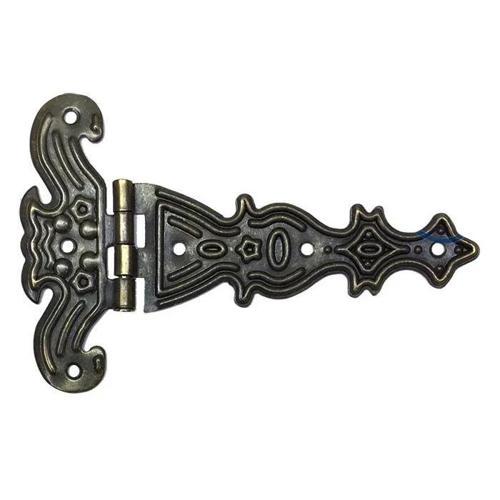 Dekoratif, Sac Tek Kuyruklu Menteşe - 69x102 Mm, Büyük, Antik, 1 Adet