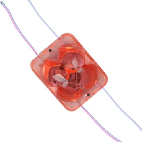 PM-14712 12 Volt 2 Watt Kırmızı Yanıp Sönen Çakar 4333-3030 Modül Led 43X33x28mm