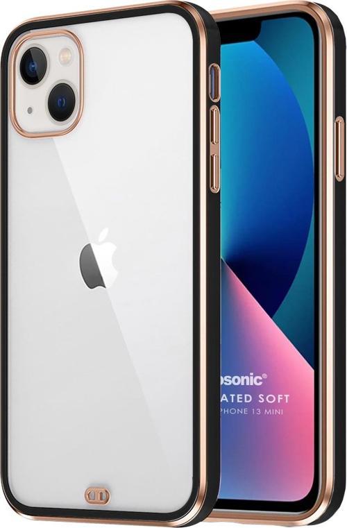 Apple iPhone 13 Mini Kılıf Laser Plated Soft Siyah