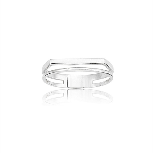 925 Ayar Gümüş Yüzük Kadın Çift Çizgi Sarı Gümüş Yüzük Tasarım Gümüş Yüzük