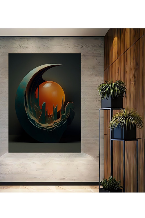 Soyut Sanat Tabloları Ahşap Tablosu
