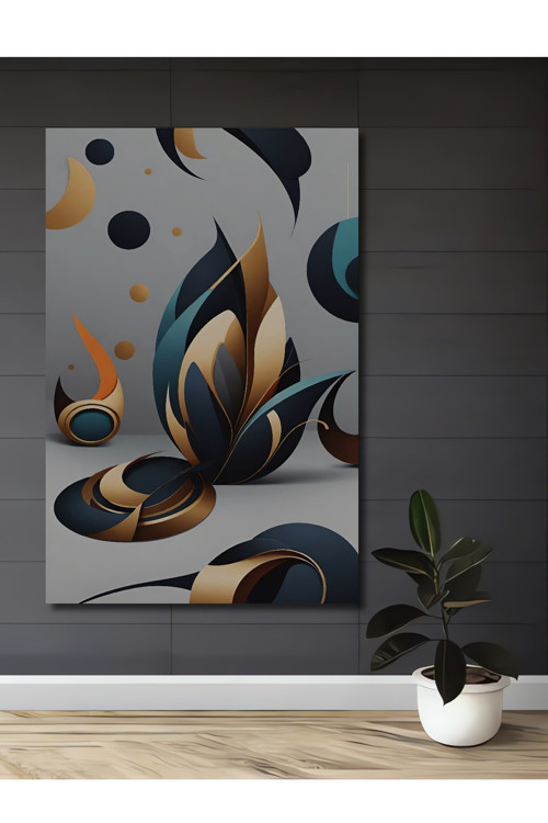 Modern Sanat Abstrakt Desen Dekoratif Ahşap Mdf Dikdörtgen Ev,İşyeri Duvar Tablo