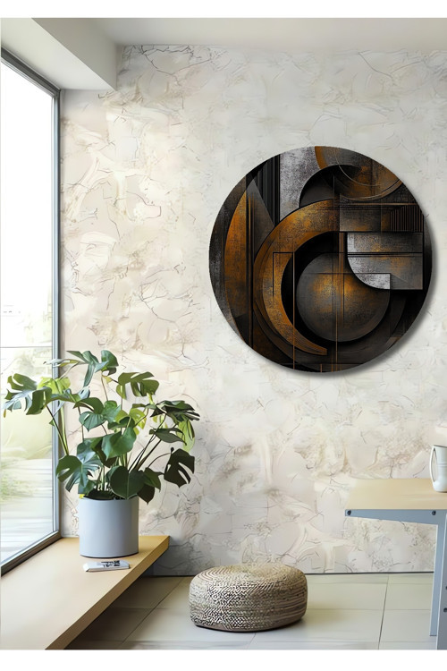 Modern Endüstriyel Geometrik Sanat Ahşap Dekoratif Dikdörtgen Ev,İşyeri Duvar Tablo