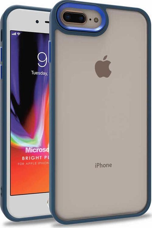 Apple iPhone 8 Plus Kılıf Bright Planet Lacivert