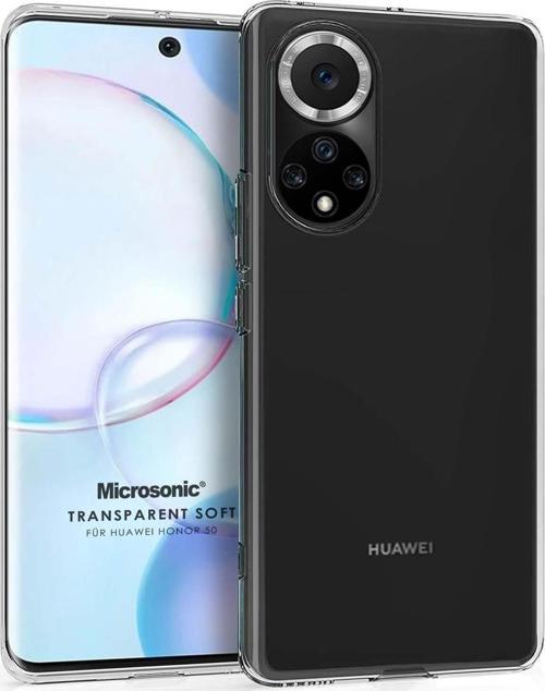 Honor 50 Kılıf Transparent Soft Beyaz