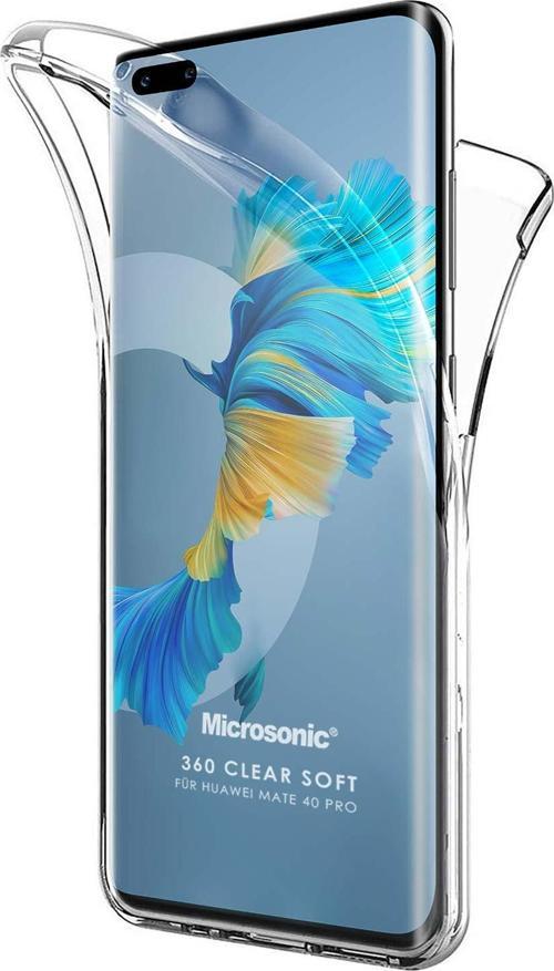 Huawei Mate 40 Pro Kılıf 6 Tarafı Tam Full Koruma 360 Clear Soft Şeffaf