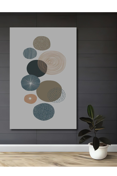 Dairesel Desenler Modern Soyut Ahşap Mdf Dekoratif Dikdörtgen Ev,İşyeri Duvar Tablo