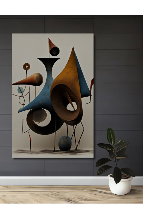 Soyut Sanat Geometrik Modern Ahşap Mdf Dekoratif Dikdörtgen Ev,İşyeri Duvar Tablo
