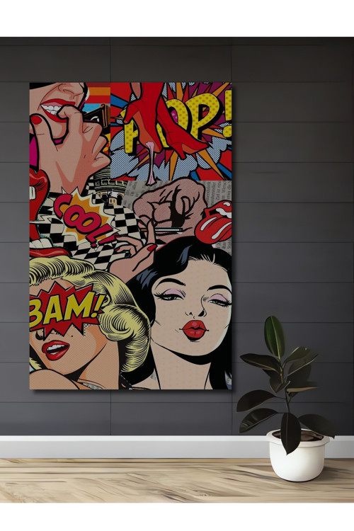 Pop Art Marilyn Monroe Dekoratif Ahşap Mdf Dikdörtgen Ev,İşyeri Duvar Tablo