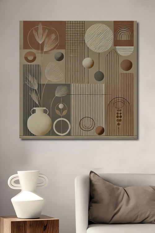 Modern Geometrik Soyut Sanat Ahşap Mdf Dekoratif Dikdörtgen Ev,İşyeri Duvar Tablo