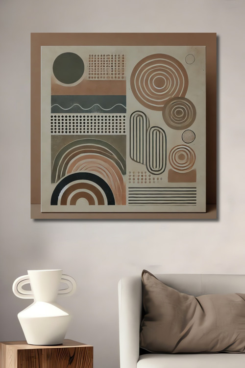 Modern Geometrik Desenler Dekoratif Ahşap Mdf Dikdörtgen Ev,İşyeri Duvar Tablo
