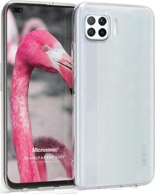 Oppo Reno 4 Lite Kılıf Transparent Soft Beyaz