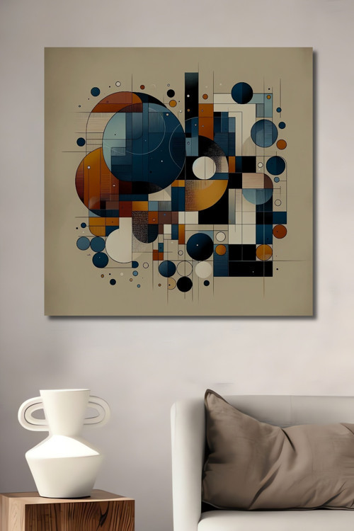 Geometrik Modern Sanat Ahşap Mdf Dekoratif Dikdörtgen Ev,İşyeri Duvar Tablo