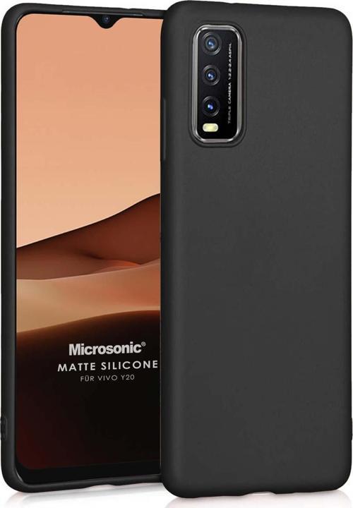 Matte Silicone Vivo Y70 Kılıf Siyah