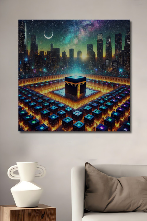 Kabe Astronomi Manzaralı Dekoratif Ahşap Mdf Dikdörtgen Ev,İşyeri Duvar Tablo