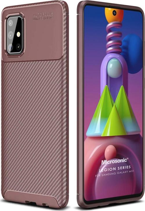 Samsung Galaxy M51 Kılıf Legion Series Kahverengi