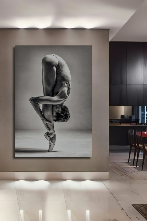 Yoga Sanatı Siyah Beyaz Dekoratif Ahşap Mdf Dikdörtgen Ev,İşyeri Duvar Tablo