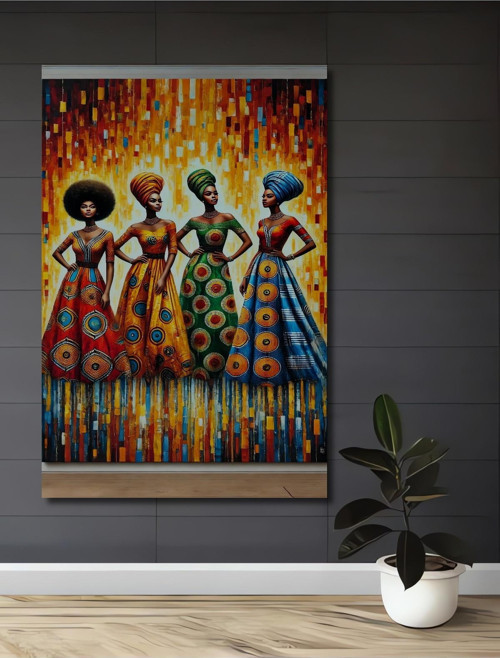 Afrika Moda Soyut Sanat Ahşap Mdf Dekoratif Dikdörtgen Ev,İşyeri Duvar Tablo