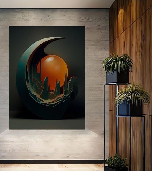Soyut Sanat Tabloları Ahşap Tablosu