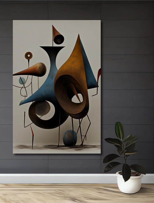 Soyut Sanat Geometrik Modern Ahşap Mdf Dekoratif Dikdörtgen Ev,İşyeri Duvar Tablo