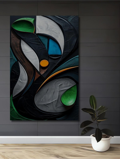Soyut Modern Sanat Ahşap Mdf Dekoratif Dikdörtgen Ev,İşyeri Duvar Tablo